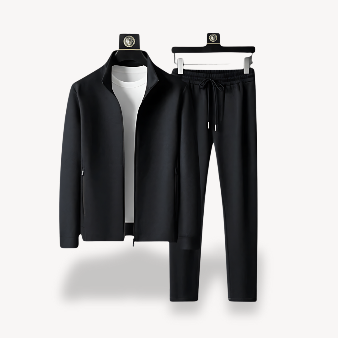 Herren Slim Fit Trainingsanzug – 2-teilig mit Hoodie und Baumwoll-Jogginghose