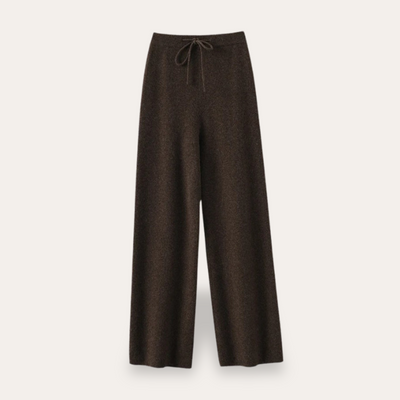 Breite Strickhose aus Cashmere für Damen