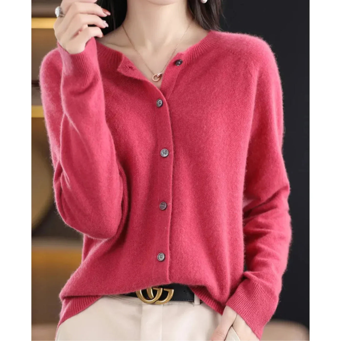 Luzern Merino Wool Cardigan
