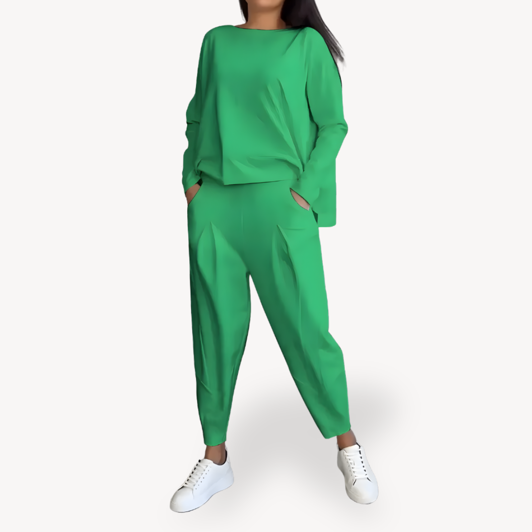 Damen Baumwoll Lounge Set – Komfortables 2-teiliges Ensemble