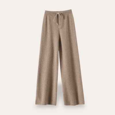 Breite Strickhose aus Cashmere für Damen