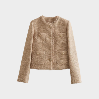 Verona Beige Tweed Damenjacke