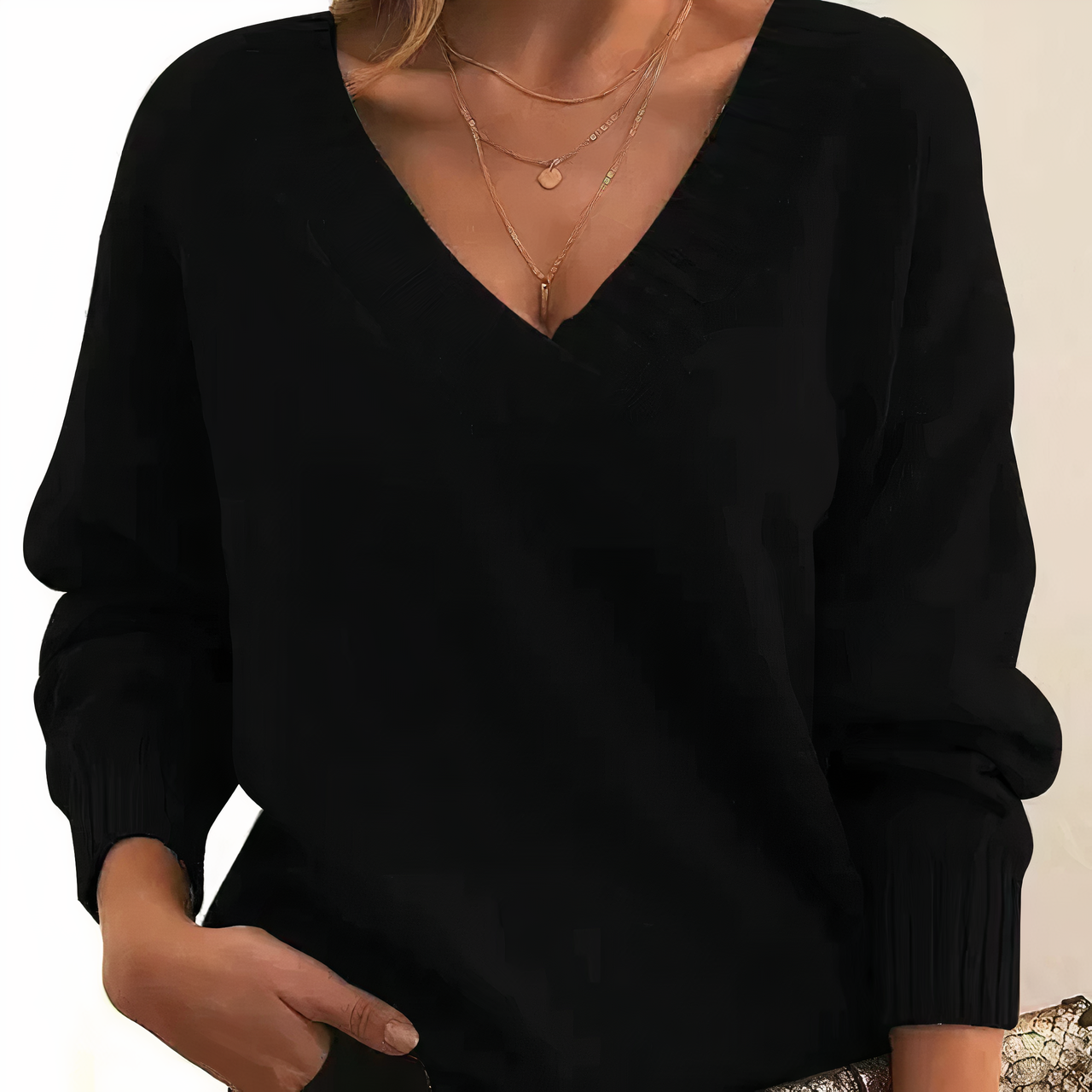 Isabella Damen Pullover aus Kaschmir mit V-Ausschnitt