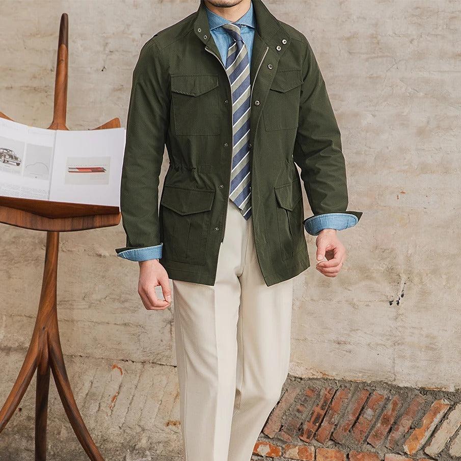 Kurze Wollmischjacke – Elegante Herrenmode für jede Jahreszeit