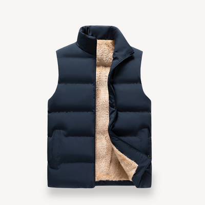Philip Stilvoller Herren-Weste mit Fellbesatz
