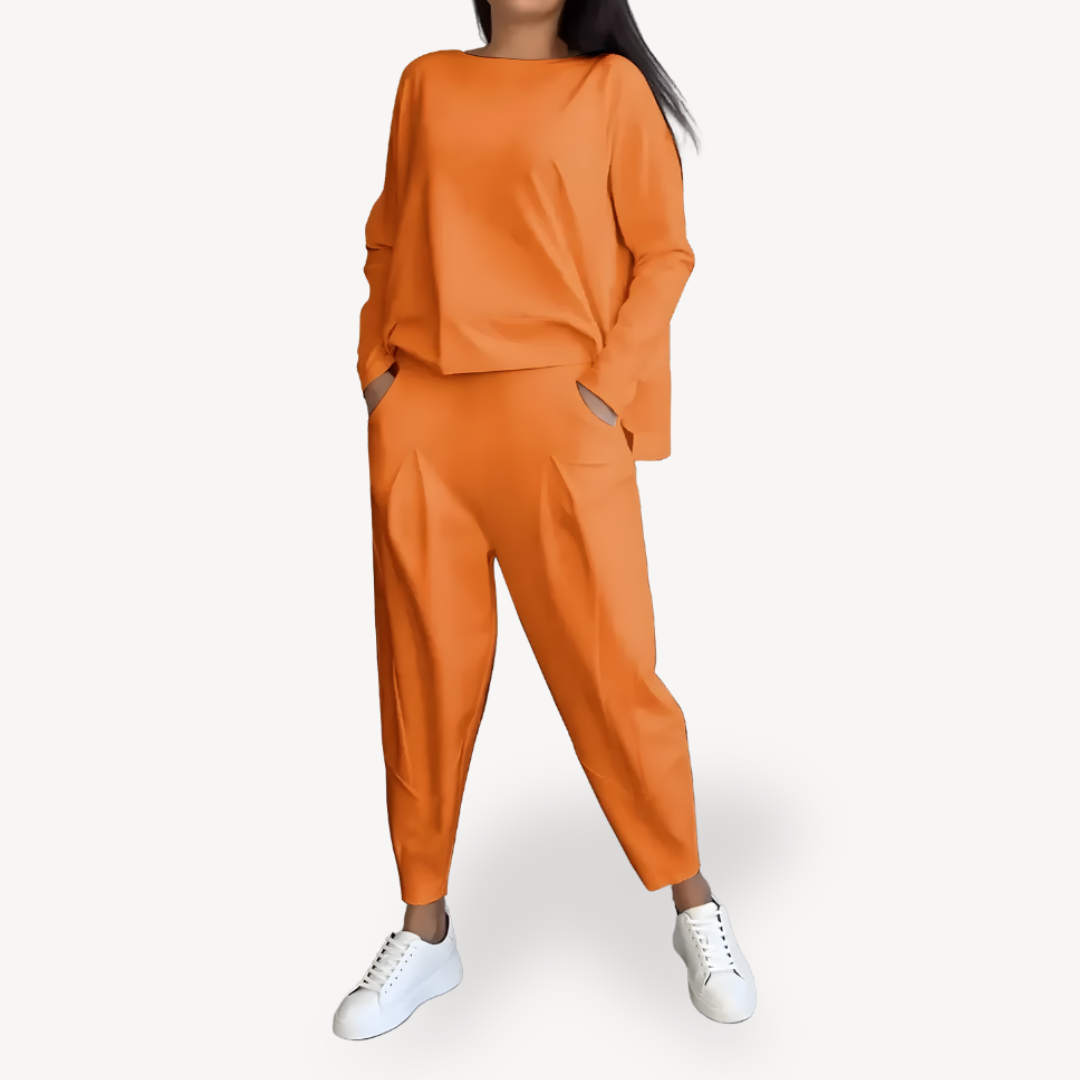 Damen Baumwoll Lounge Set – Komfortables 2-teiliges Ensemble