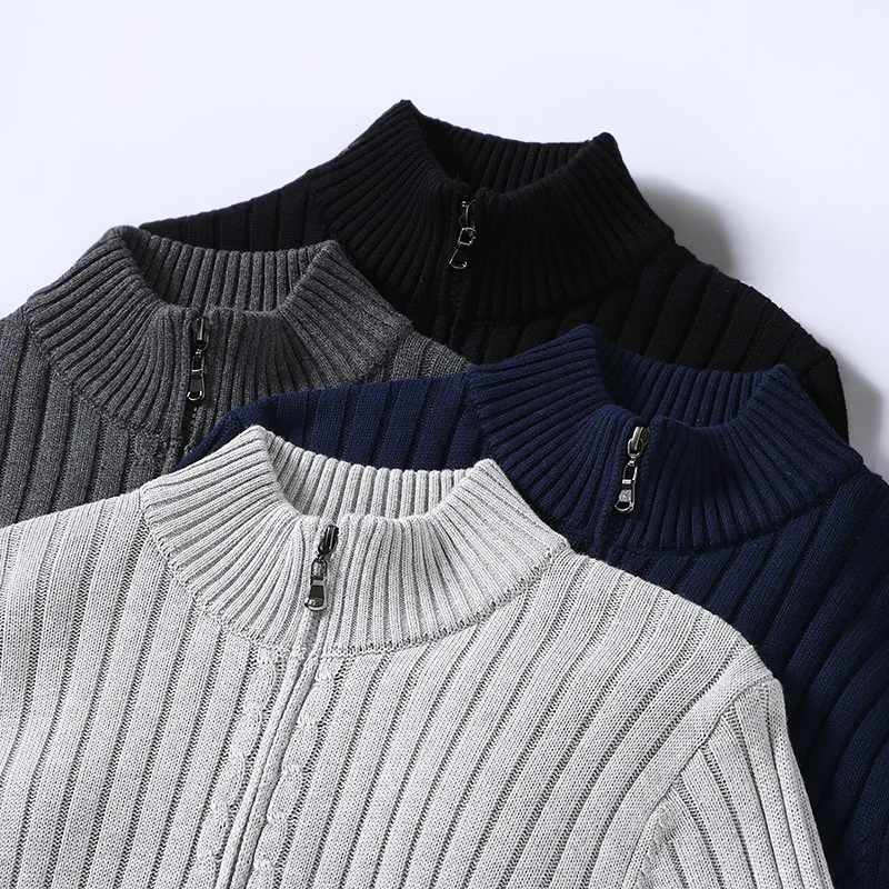Cortona Klassischer Merino Rollkragenpullover für Herren