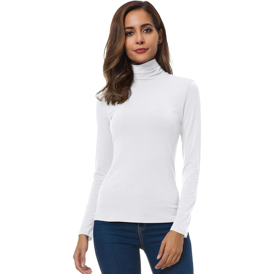 Damen Slim Fit Rollkragenpullover – Petra