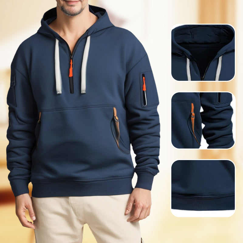 Adriano Half-Zip Pullover Hoodie