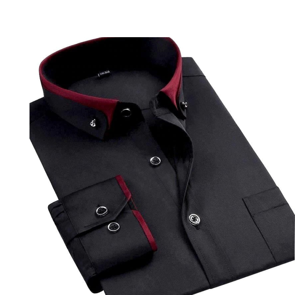 Milano Luxe Stretch Shirt – Satin-Smooth Men's Classic